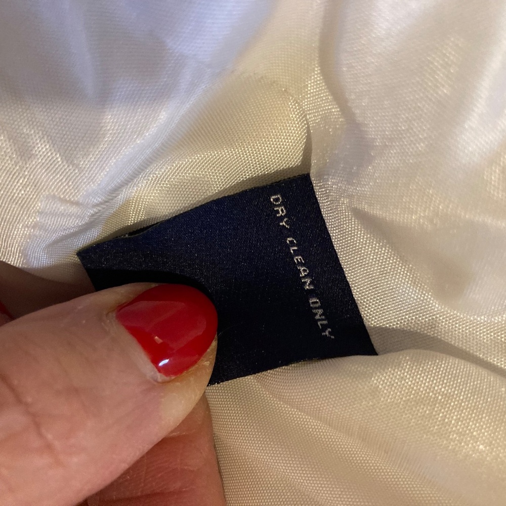 JONES WEAR PETITE Silk and Linen Blazer / Jacket Off White Size 10P - Picture 9 of 10